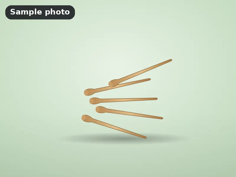 Sample photo: plain wooden golf tees. Not Platinum Prints work.
